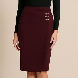 Calvin Klein Wrap Pencil Skirt